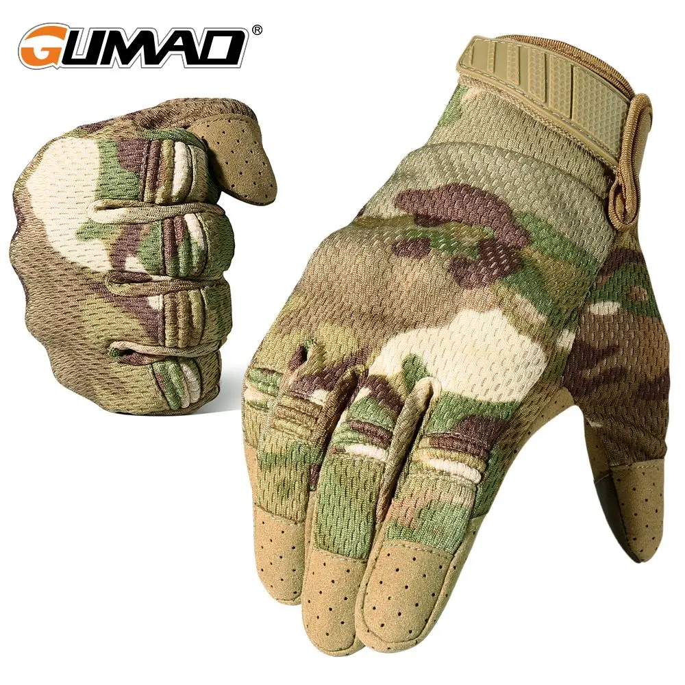 

Touch Screen Tactical Full Finger Gloves Military Airsoft Combat Paintball Hunting Outdoor Hiking Riding Cycling Anti-Skid Men