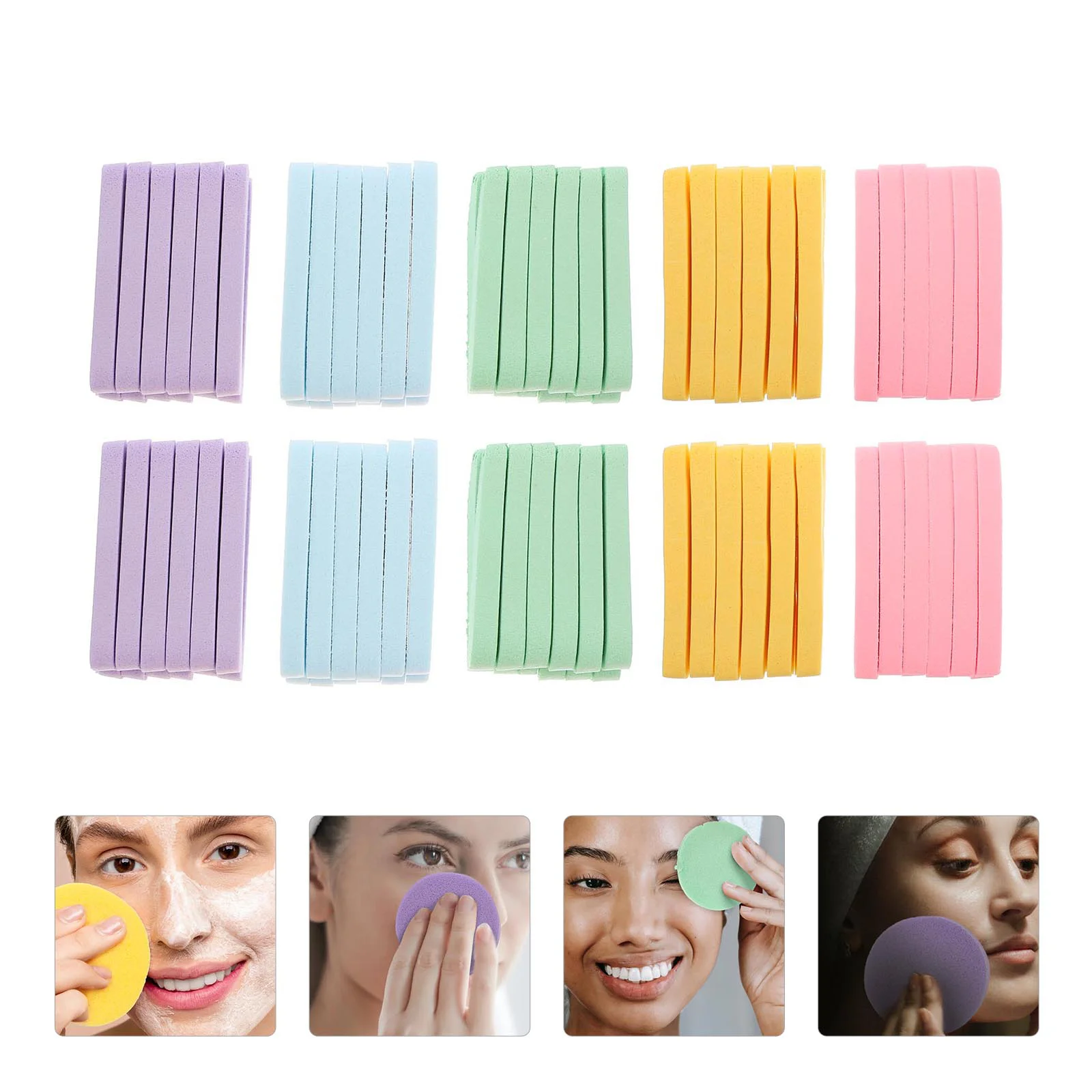 

Face Wash Cleaning Accessories Cleansing Pads Skin Puff Facial Care Makeup Remover (Random color)