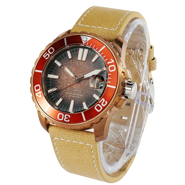 300 м водонепроницаемые часы по индивидуальному заказу дисплей даты со светящимся