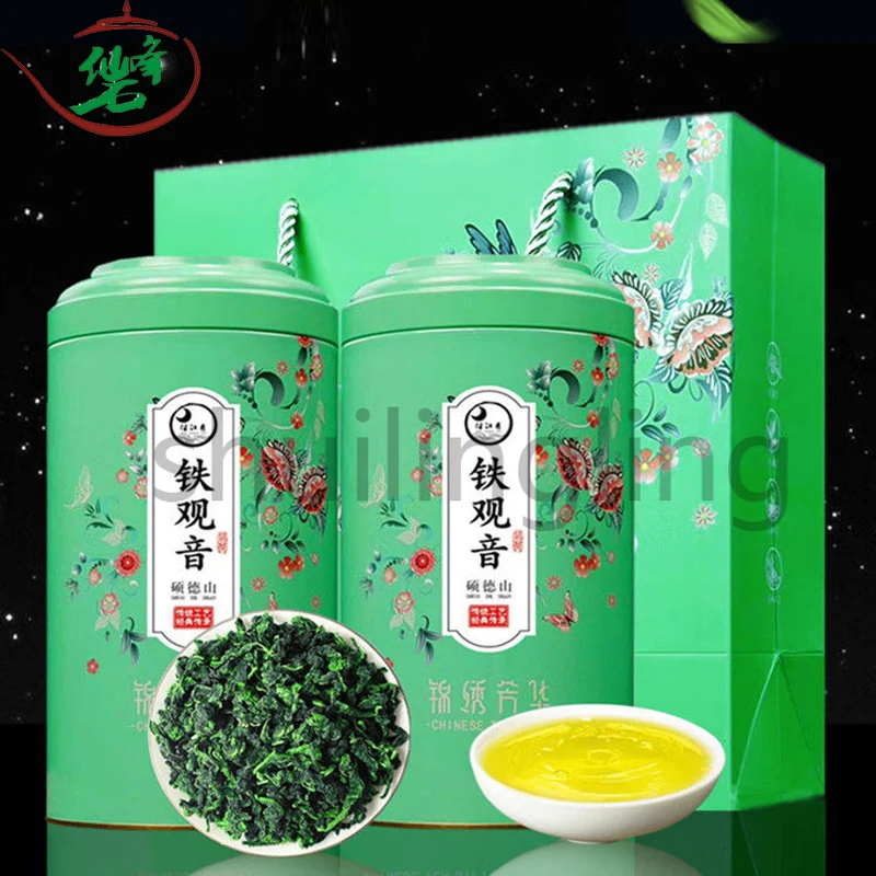 

Новый чай Tieguanyin Oolong с сильным ароматом, ароматизатор орхидеи, горный чай Oolong, консервированный Подарочная коробка, подарок для офиса