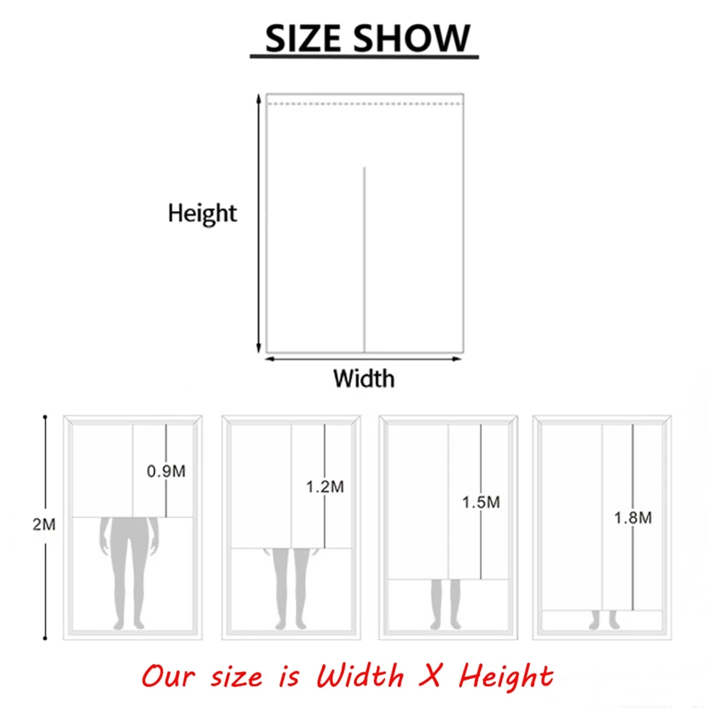 Дверная занавеска для кухни и ресторана с 3D принтом