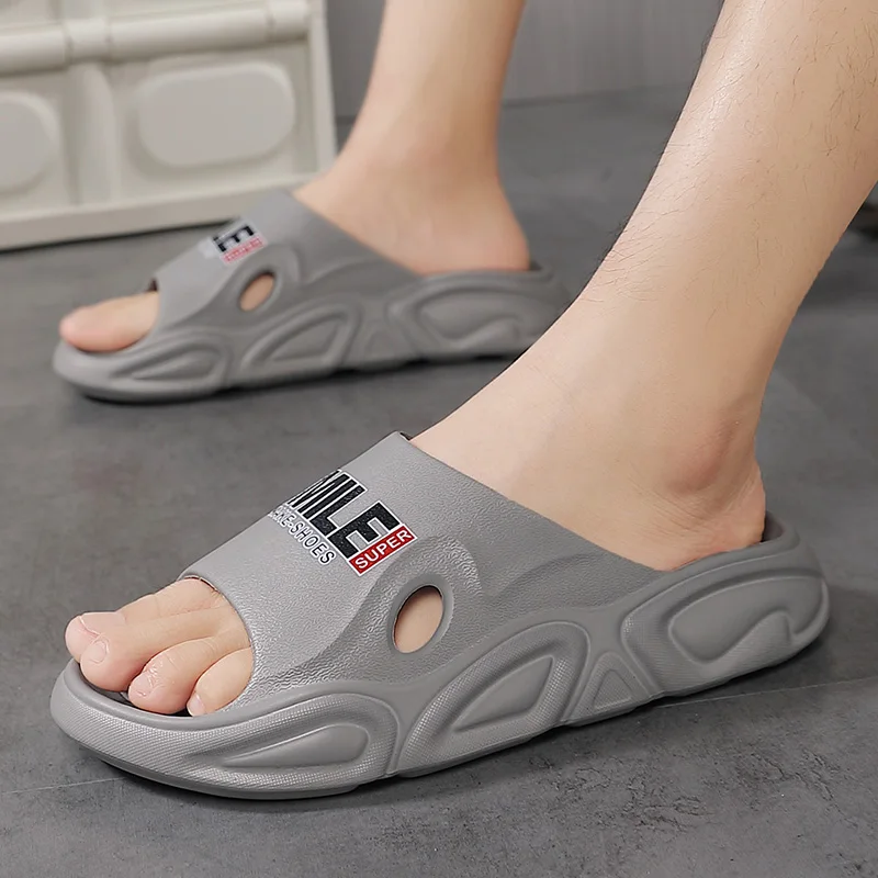 Летние мужские тапочки с винтовкой на подошве. Высококачественная повседневная