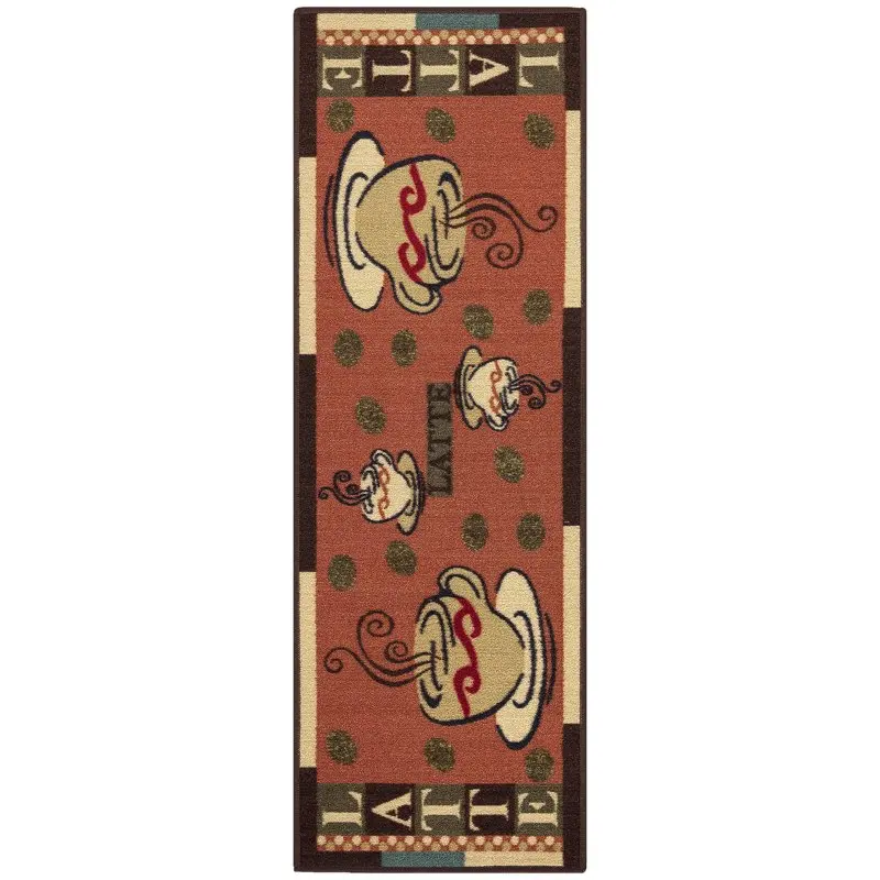 

Non-Slip Rubberback Coffee Cups 2x5 Kitchen Runner Rug, 20 Home decor luxury modern design Rug Cat rug Yellowstone Prayer mat Th