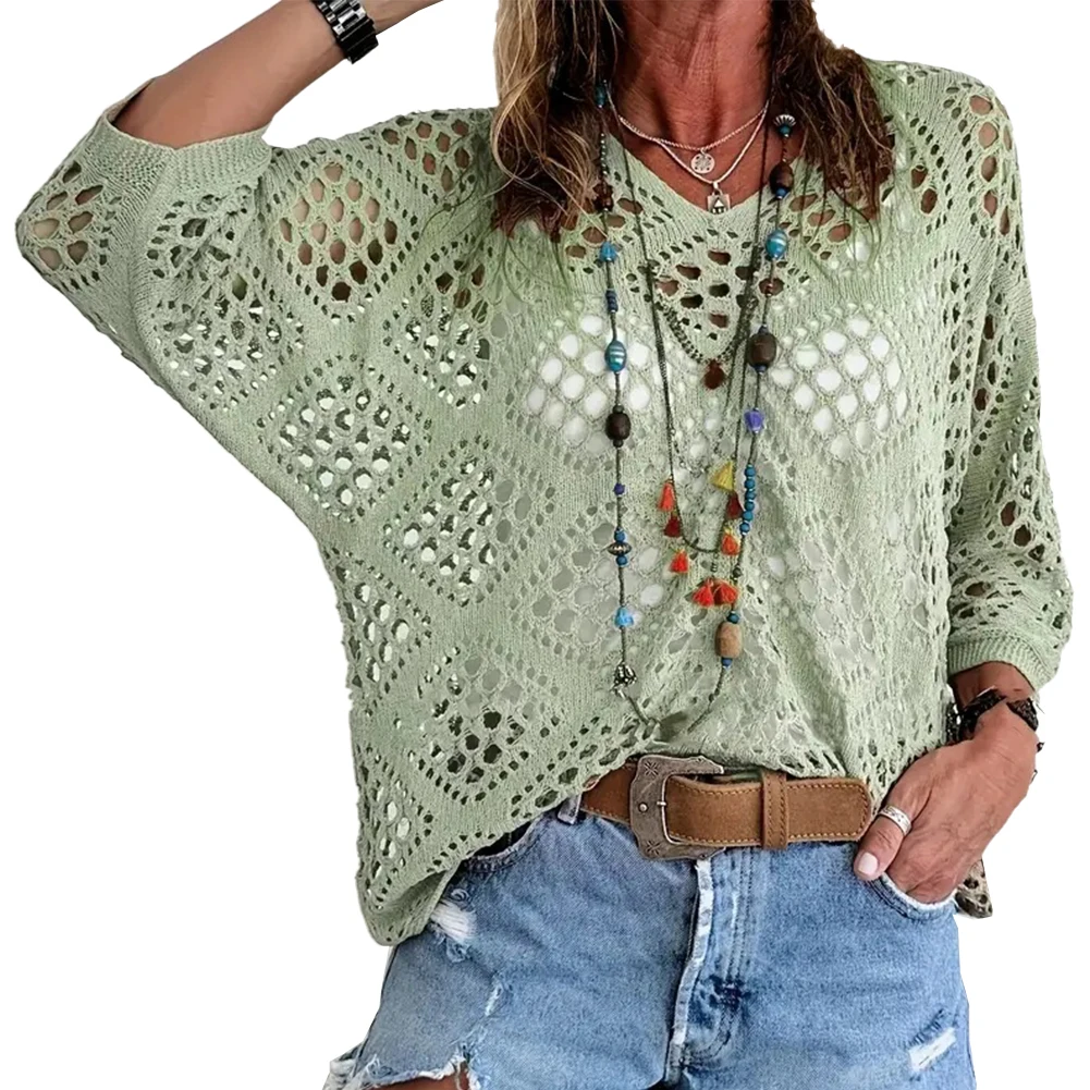 Повседневная Блузка с рукавом летучая мышь свитер для повседневного