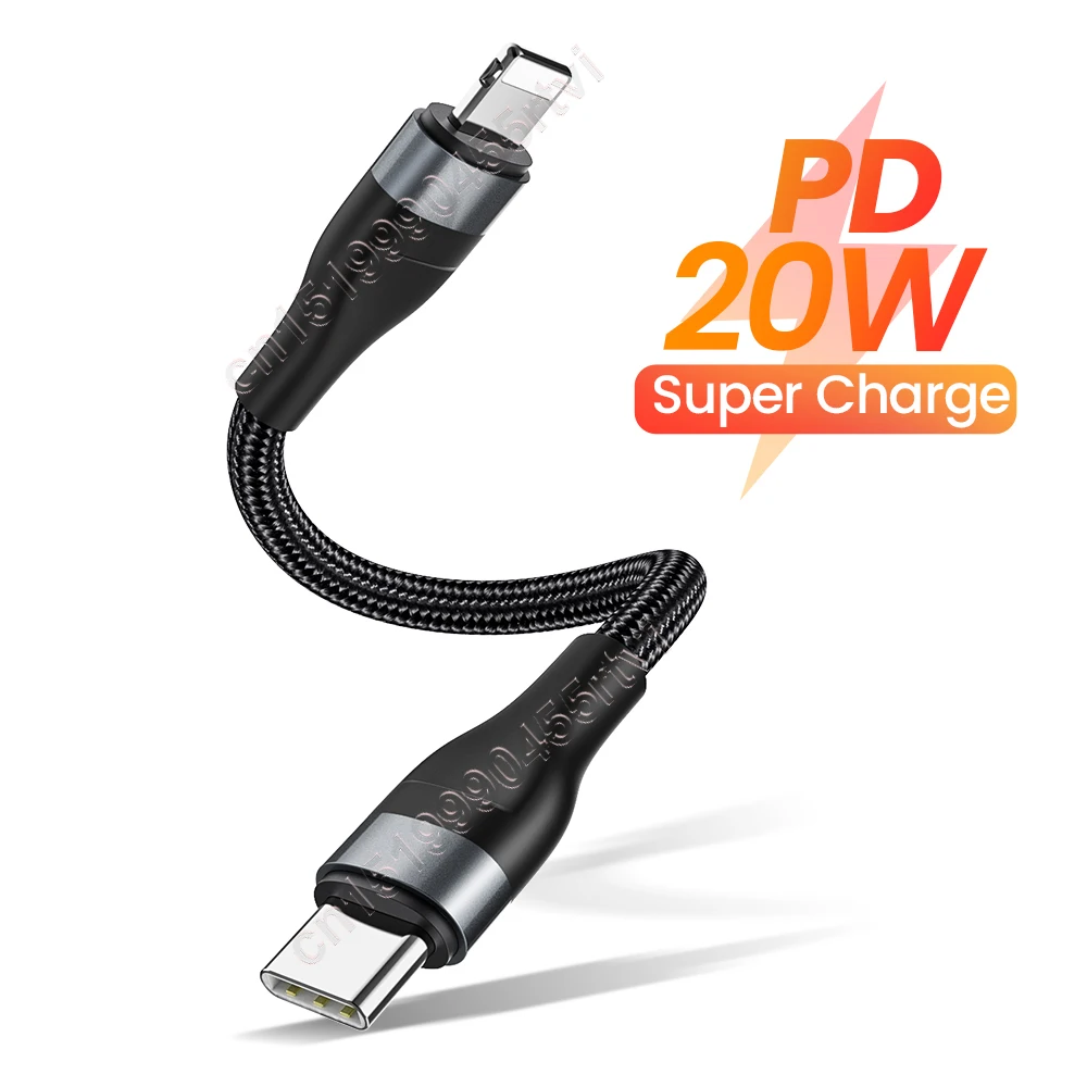 iPhone Chargers PD 20W 25cm Short USB C Cable For iPhone USB A To 8Pin Data Cable Fast Charger Charging USB Type C Cable For iPhone 14 13 12 11 iPhone Chargers PD 20W 25cm Short USB C Cable For iPhone USB A To 8Pin Data Cable Fast Charger Charging USB Type C Cable For iPhone 14 13 12 11