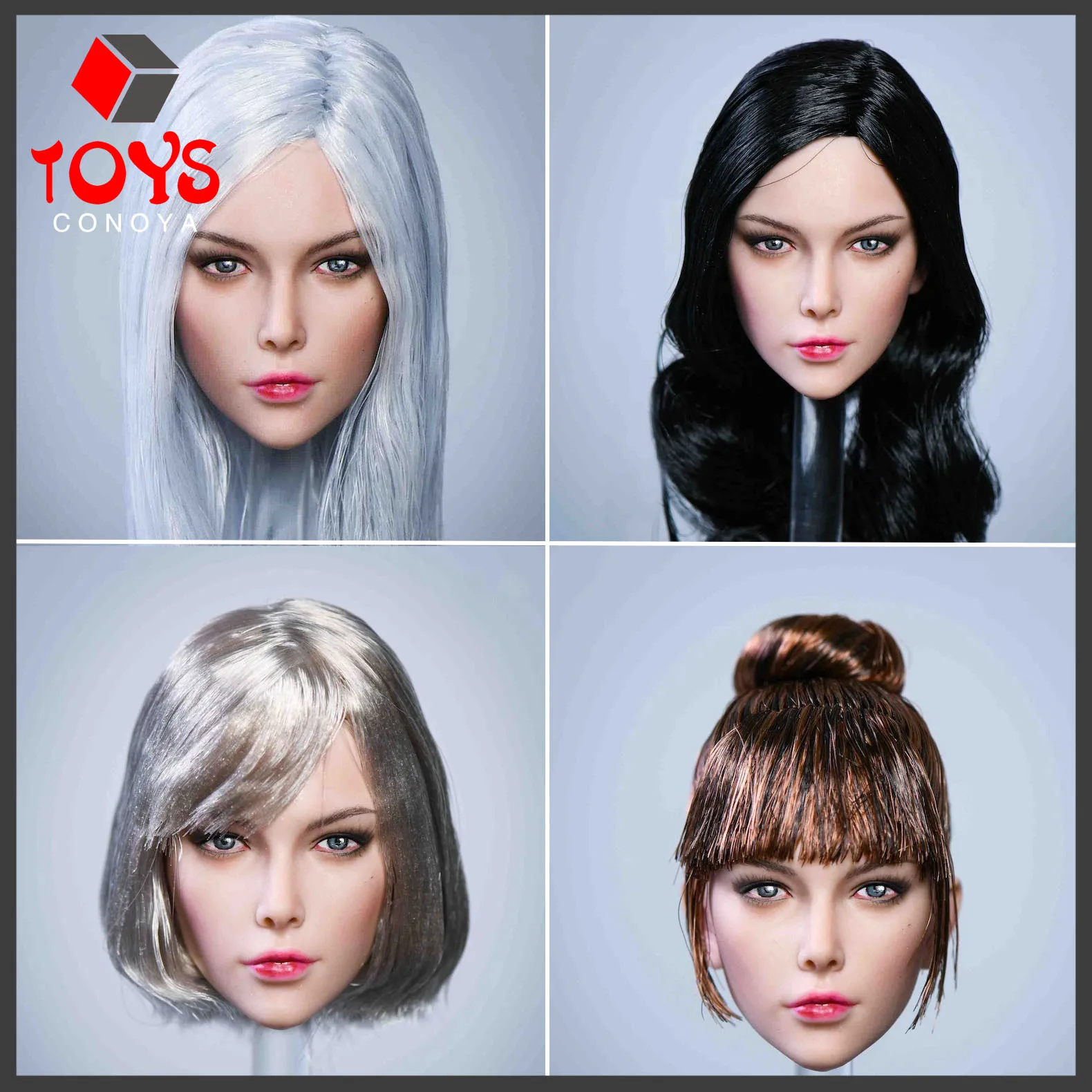 YMTOYS YMT050 1/6 женский солдат волосы посадки красоты Ye голова скульптура модели аксессуары Подходит 12 дюймов экшн-фигурки тела