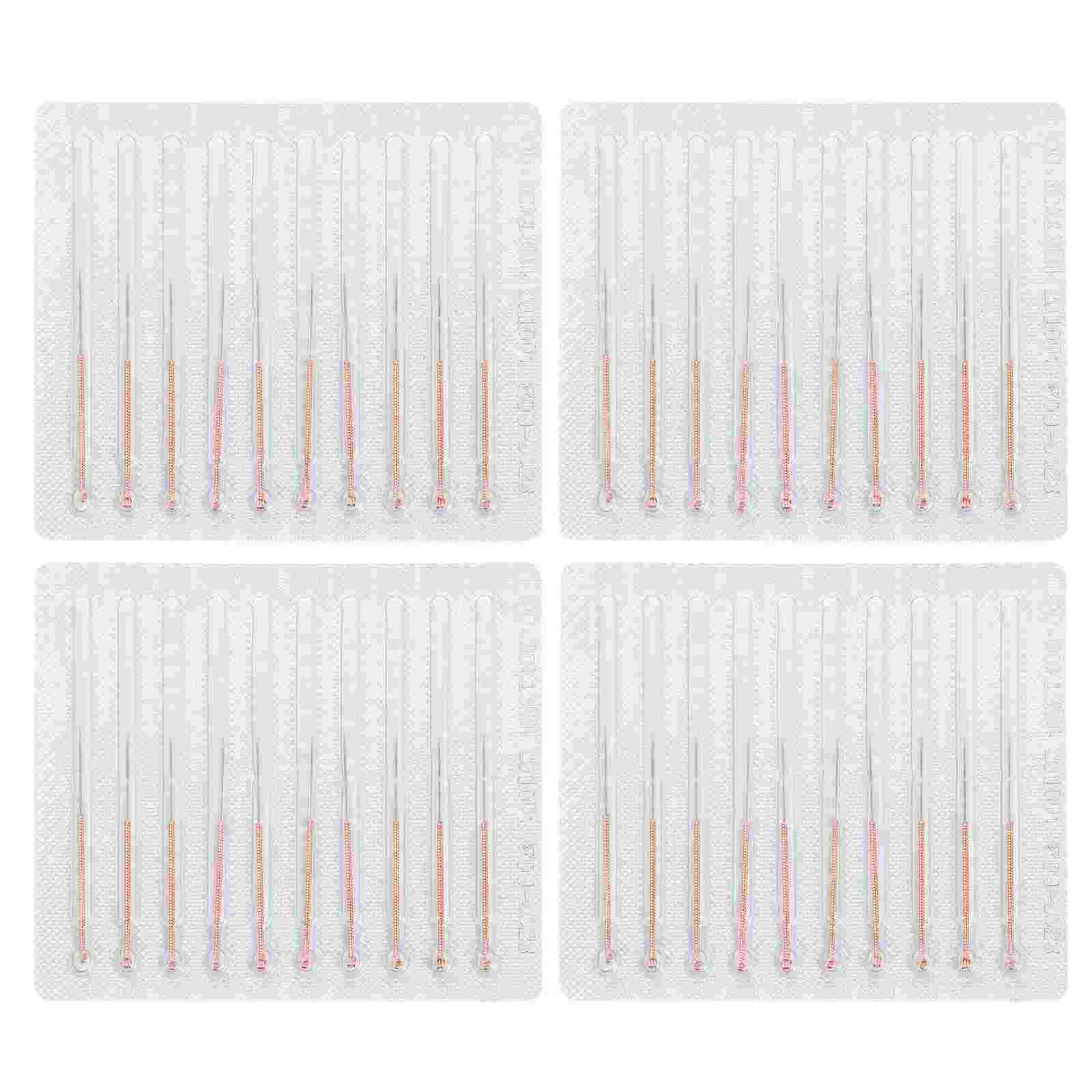 

100 шт., одноразовые медные массажные стерильные ушные акупунктуры для лица