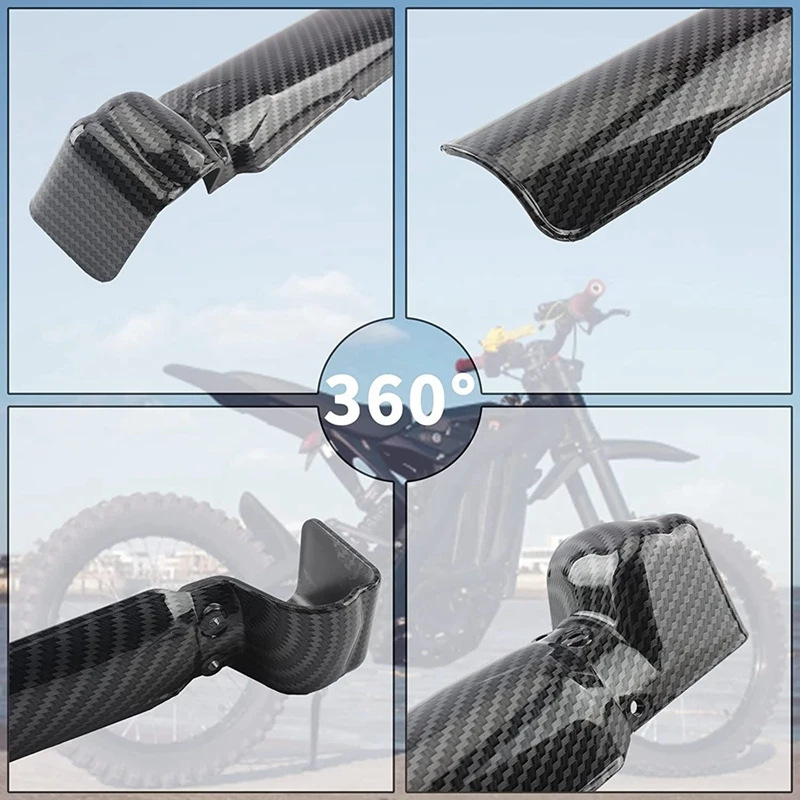 Front Fork Guards Cover Shock Protection For Sur Ron Surron Light Bee S/X X160/X260 Dirt Bike Carbon Fiber Pattern