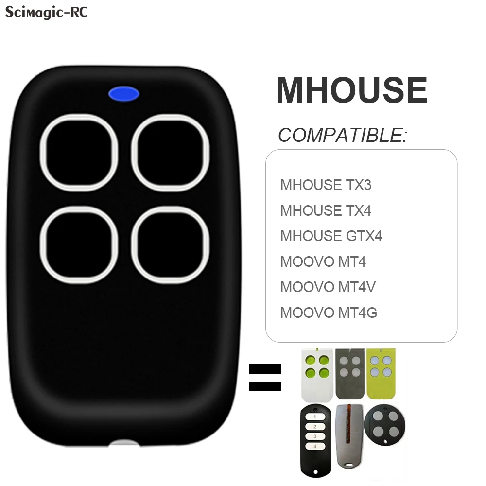 

Mhouse/MyHouse Gate Remote Control Compatible TX4 TX3 GTX4 GTX4C 433.92mhz MT4 MT4G MT4V Garage Door Remote Control NEW