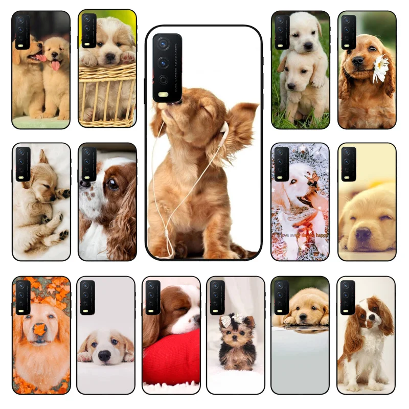 

Cute Puppy Dog Puppies Phone Case for VIVO Y31 Y30 Y21 Y15S Y53S Y11 V21 V21E V20SE U3X U3 IQOOZ3 IQOONEO Y32 Y70 1907