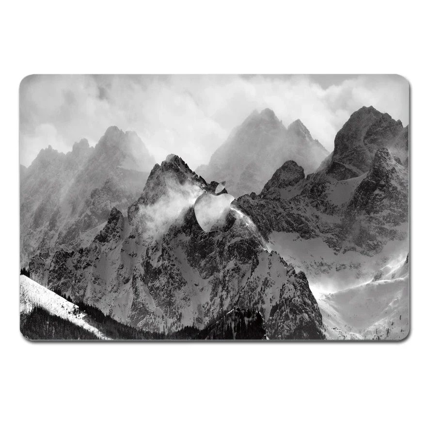 Виниловая наклейка со снежной текстурой для ноутбука Macbook Air 13 дюймов M1 A2337 Pro 15 12 11