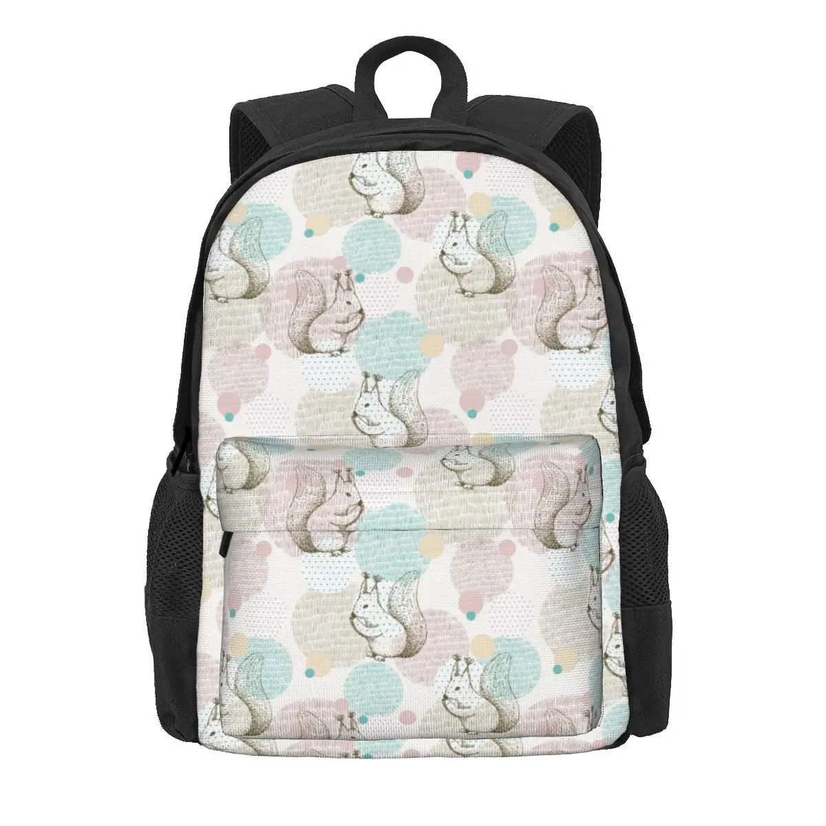 

Colorful Joyful Funny Squirrel Women Backpack Student School Bag Animal Computer Rucksack Teenage Waterproof Polyester Rucksack