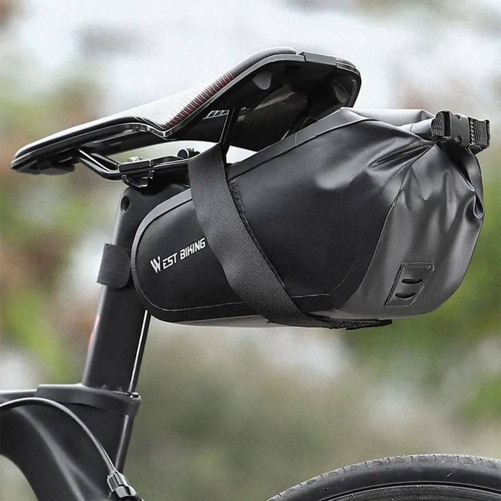 Сумка для велосипеда износостойкая легко устанавливаемая из ПВХ сумка горного