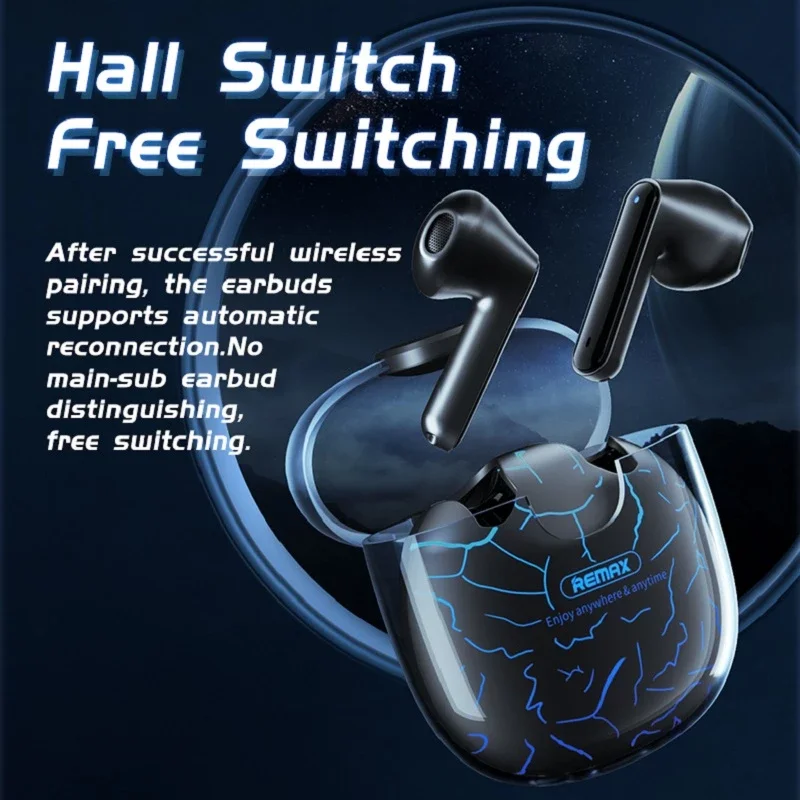 Беспроводные наушники Remax 2022 игровые и музыкальные TWS 5 1 наушники-вкладыши