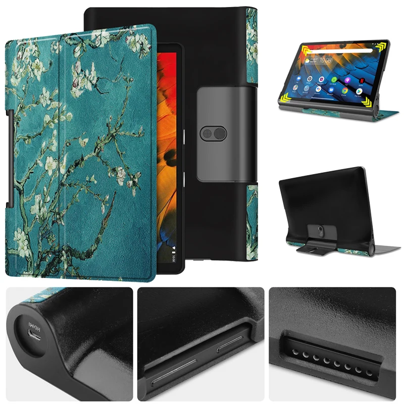 

Чехол-книжка для Lenovo Yoga Smart Tab 10,1, из искусственной кожи
