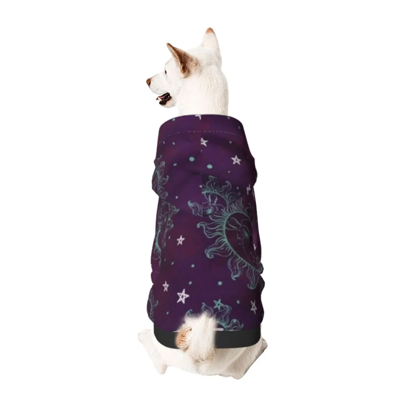 

Sun And Moon, Meditation, Pet Hoodie, With Hood, Vegan Blanket, Yoga, Festival, Spiritual, Custom Made Quilt,