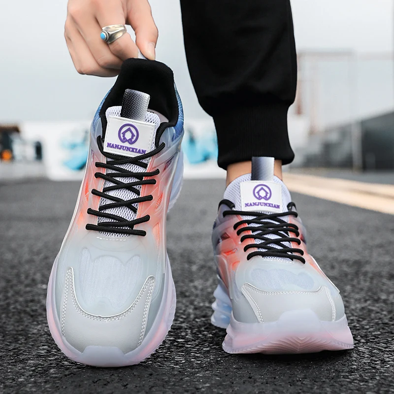 Мужские кроссовки на толстой подошве Повседневные Удобные для уличного спорта