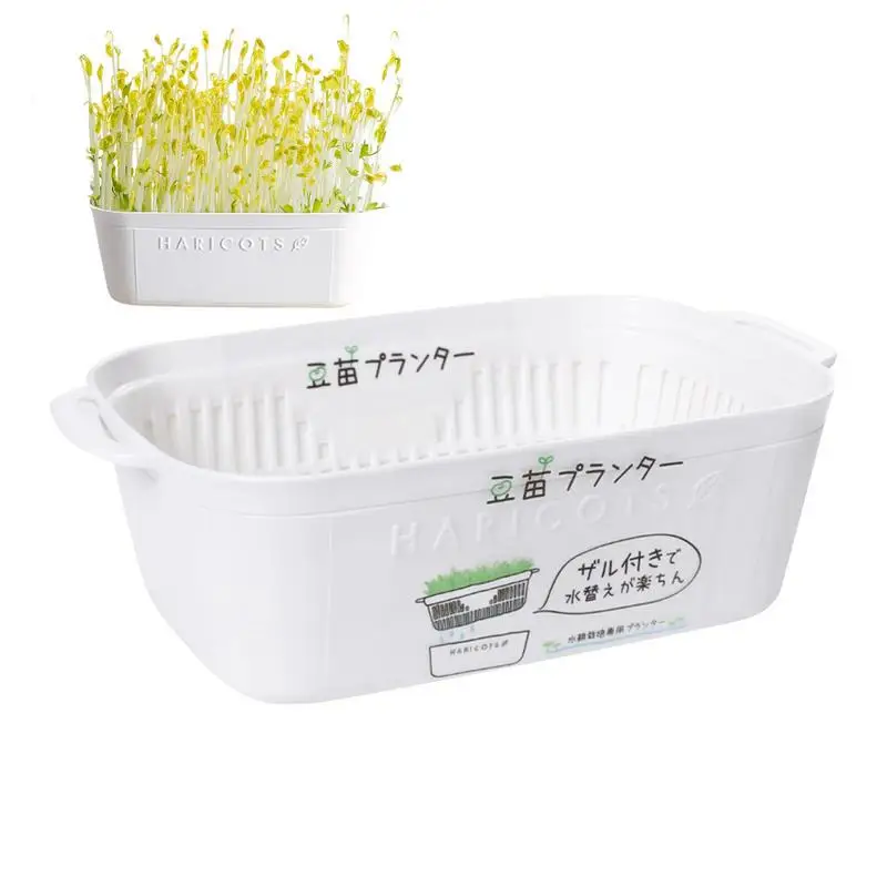 

Plant Sprouting Tray Hydroponic Plant Growing Trays Heat Resistant Sprouting Trays Double Layer Design For Hydroponic Plants