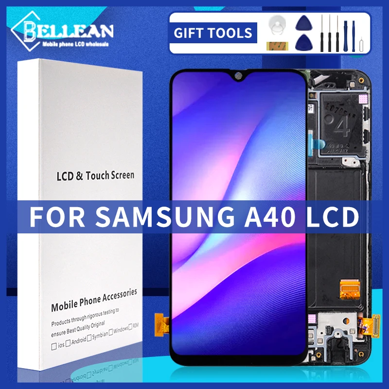 Catteny для samsung Galaxy A40 Lcd A405 дисплей сенсорный экран сборка 2019 A405F A405FN/DS с рамкой |