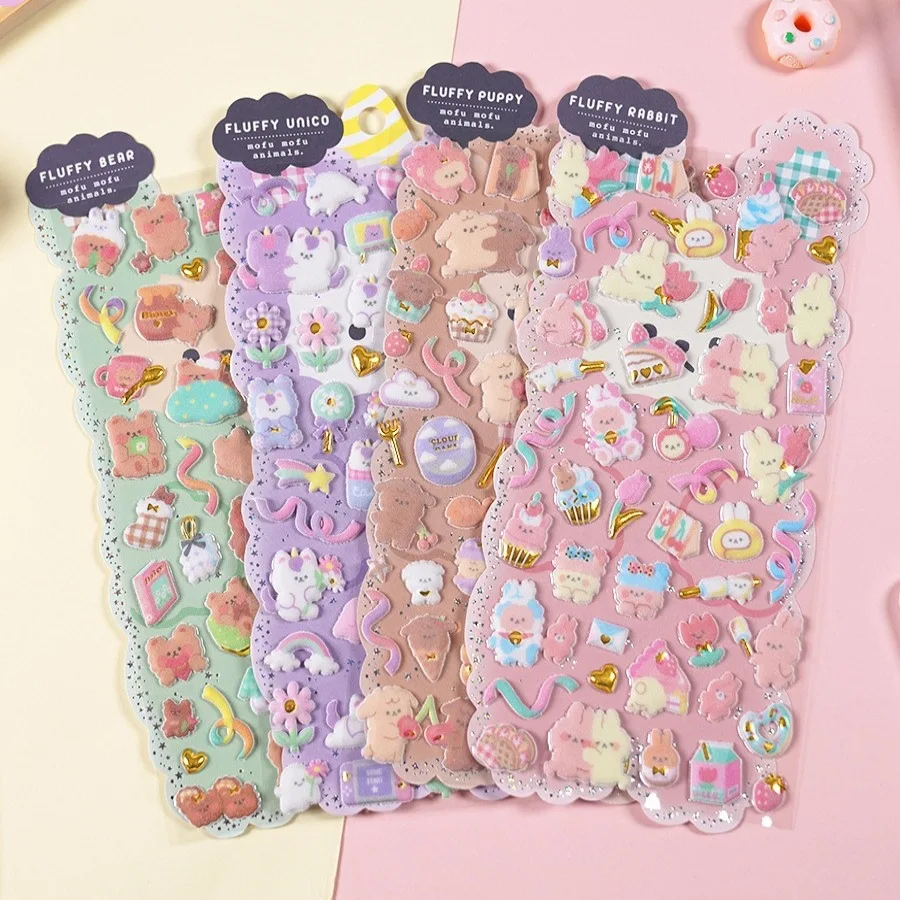 

Мультяшные животные 3D наклейки