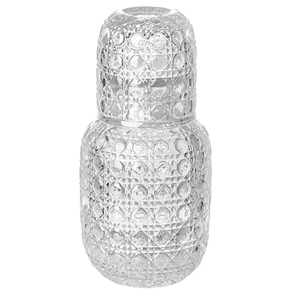 

Waterpitcherjug Bedsidecup Beverageand Household Delicate Desktop Roomnight Cups Set Tea Drink Lid Coffee Nightstand Function