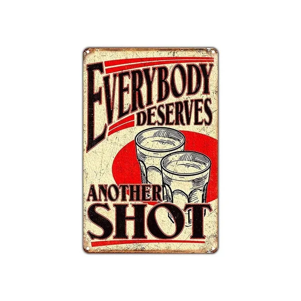 

Letrero de hojalata para decoracion artistica de pared, senal de metal retro de aluminio vintage