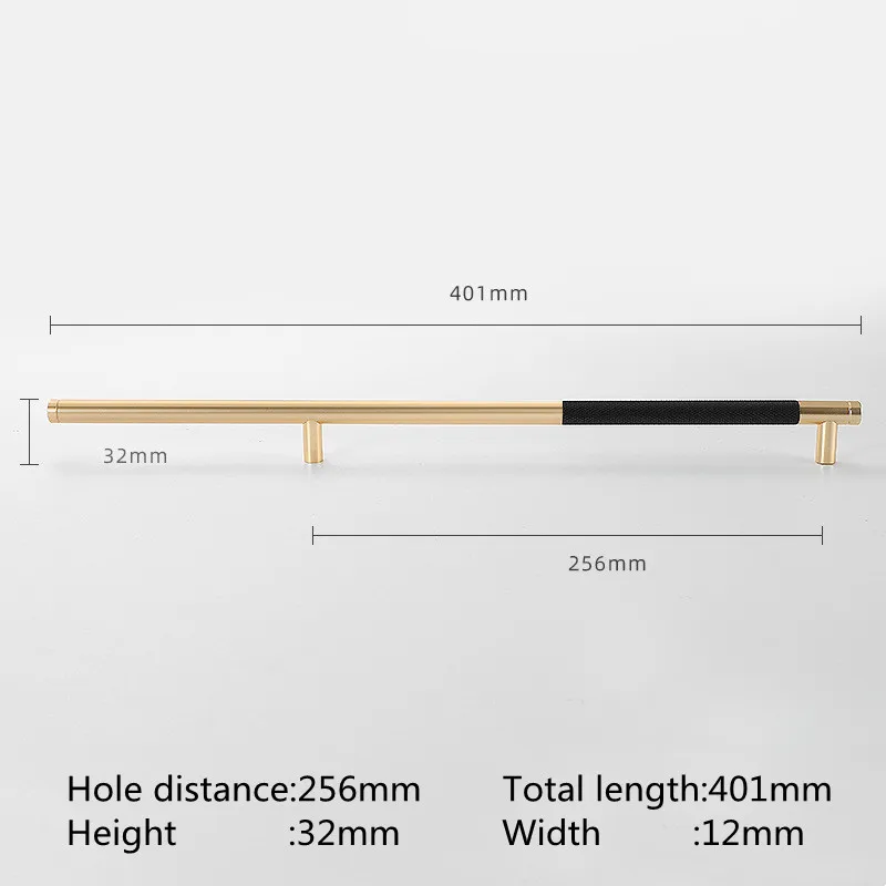 Ручки для шкафов KK & FING алюминиевые золотые