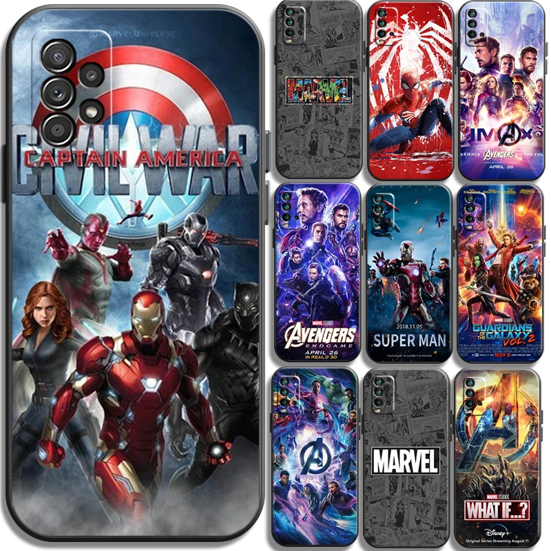 

Marvel US Logo Phone Cases For Xiaomi Redmi K40 Gaming K40 Pro K30 Pro K40 Pro Plus Redmi K20 K30 Carcasa Funda