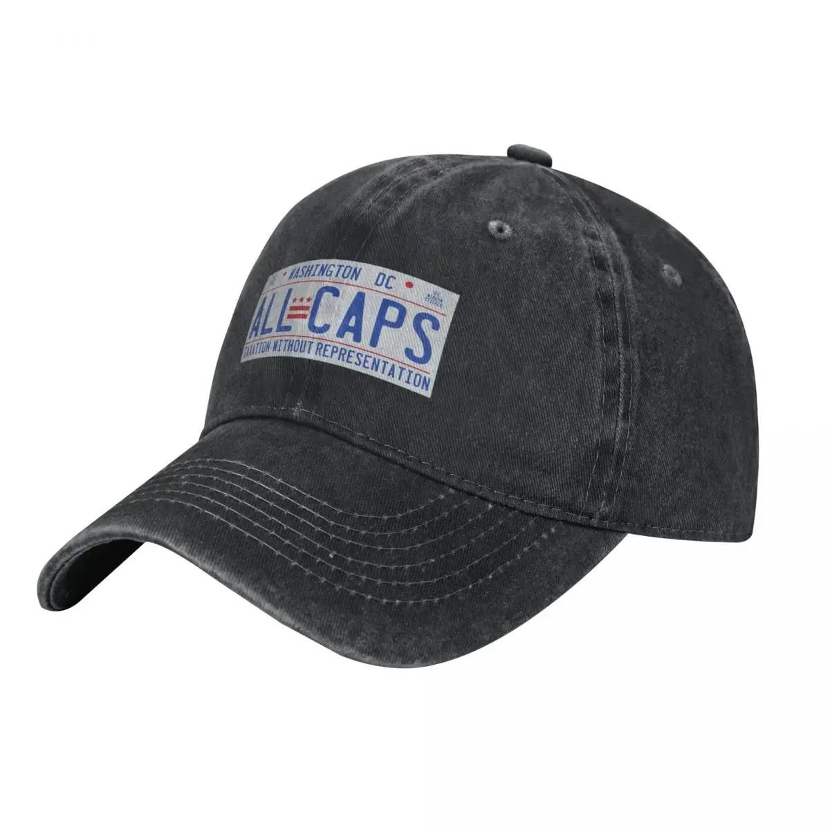 Washington Capitals — номерной знак постоянного тока ALL CAPS Бейсбольная кепка Кепка
