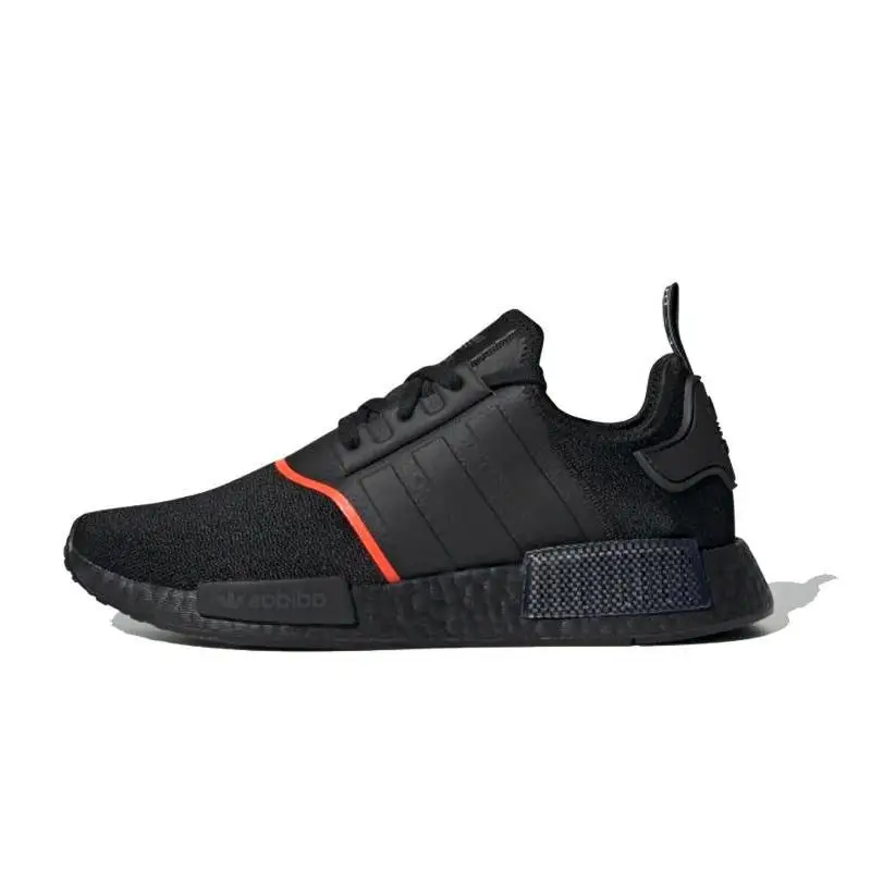 Кроссовки Adidas NMD R1 Core Black Solar Red Line EE5085