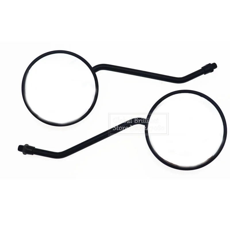 

2pcs Motorcycle Rear View Mirrors Circle For Motorcycles E-Bike Honda Scooter Kawasaki Suzuki Yamaha 10mm Motor Side Mirrors
