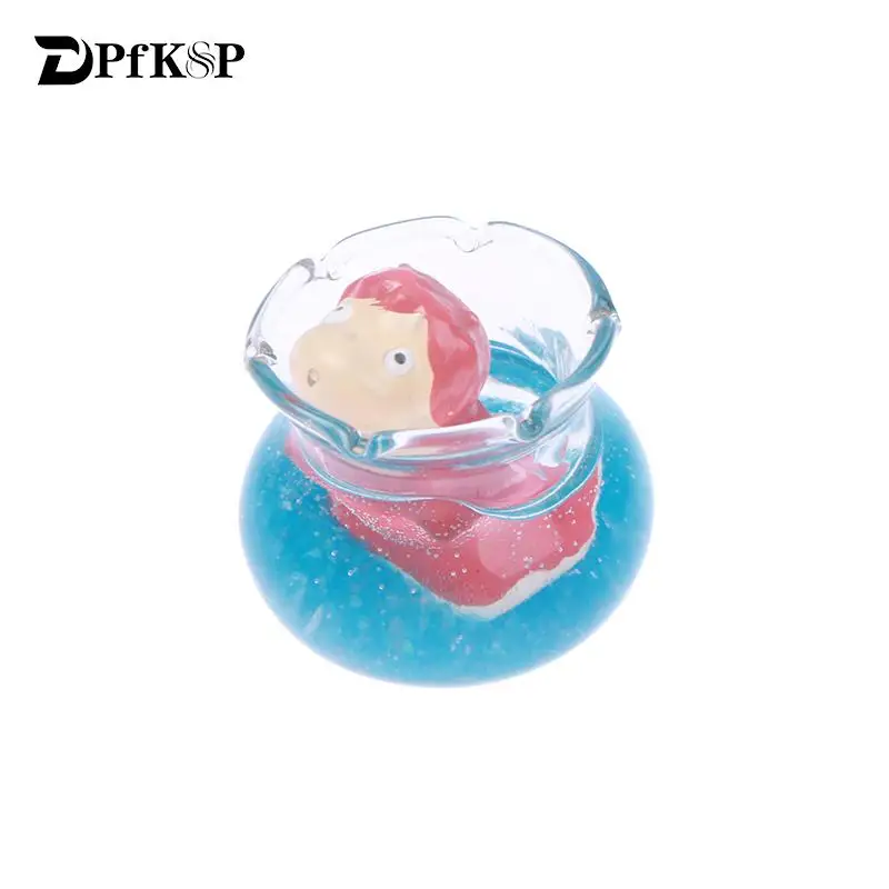 

1Pcs The Goldfish Princess On The Cliff of Ins Wind Ponyo Toy Children Gifts Micro-landscape Creative Home Ornaments