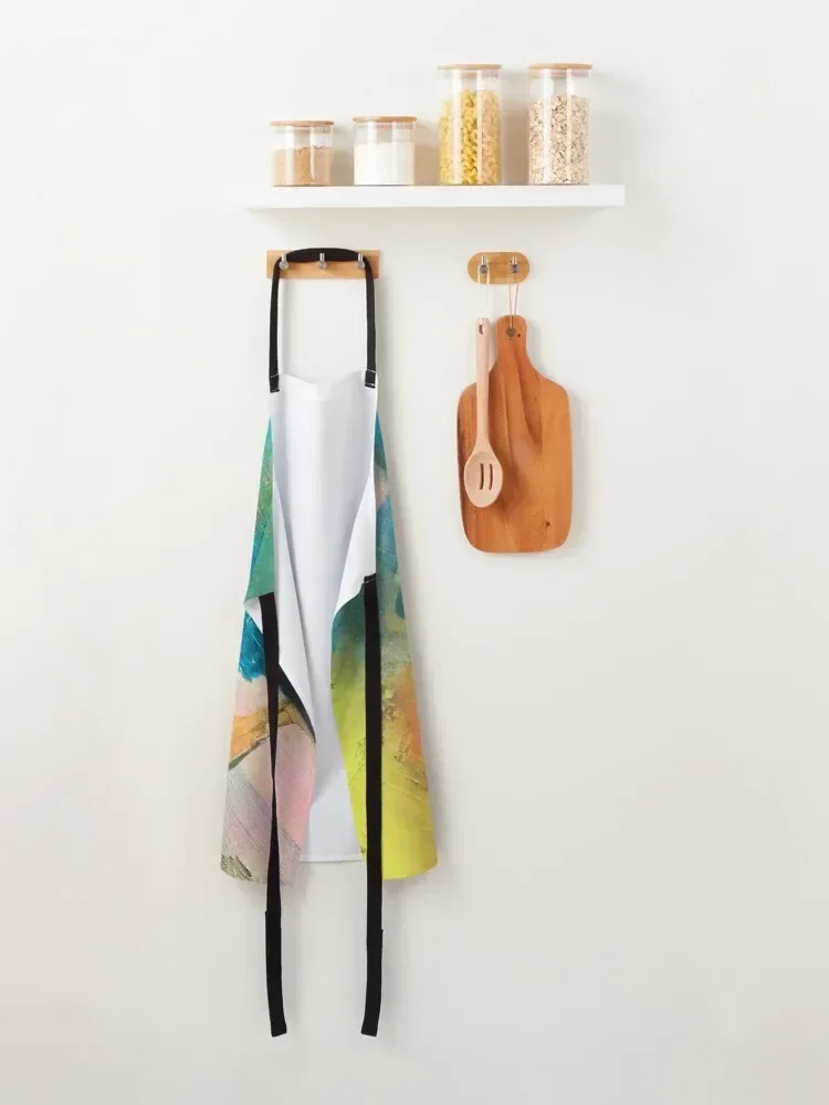 Фартук Ремикс22 с абстрактной цифровой живописью и рождественским фартуком