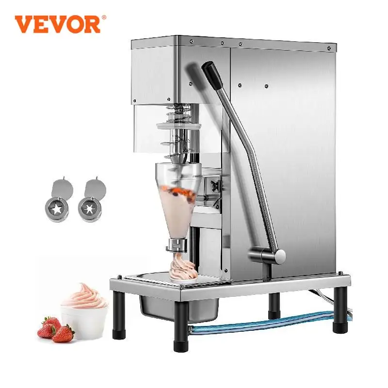 

VEVOR Frozen Yogurt Blending Machine Fridge to Make Milkshake Ice Cream Mixing Stainless Steel Commercial Granizing Equipment