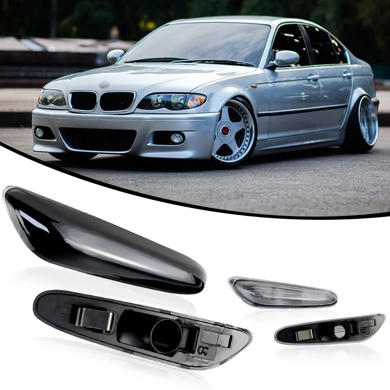 Фото 2 шт. для BMW E82 E81 E88 E46 E90 E91 E92 E93 E60 E61 X3 E83 X1 E84 E87 только корпуса без лампочек автомобиля, боковой габаритный фонарь, крышка поворотника №1