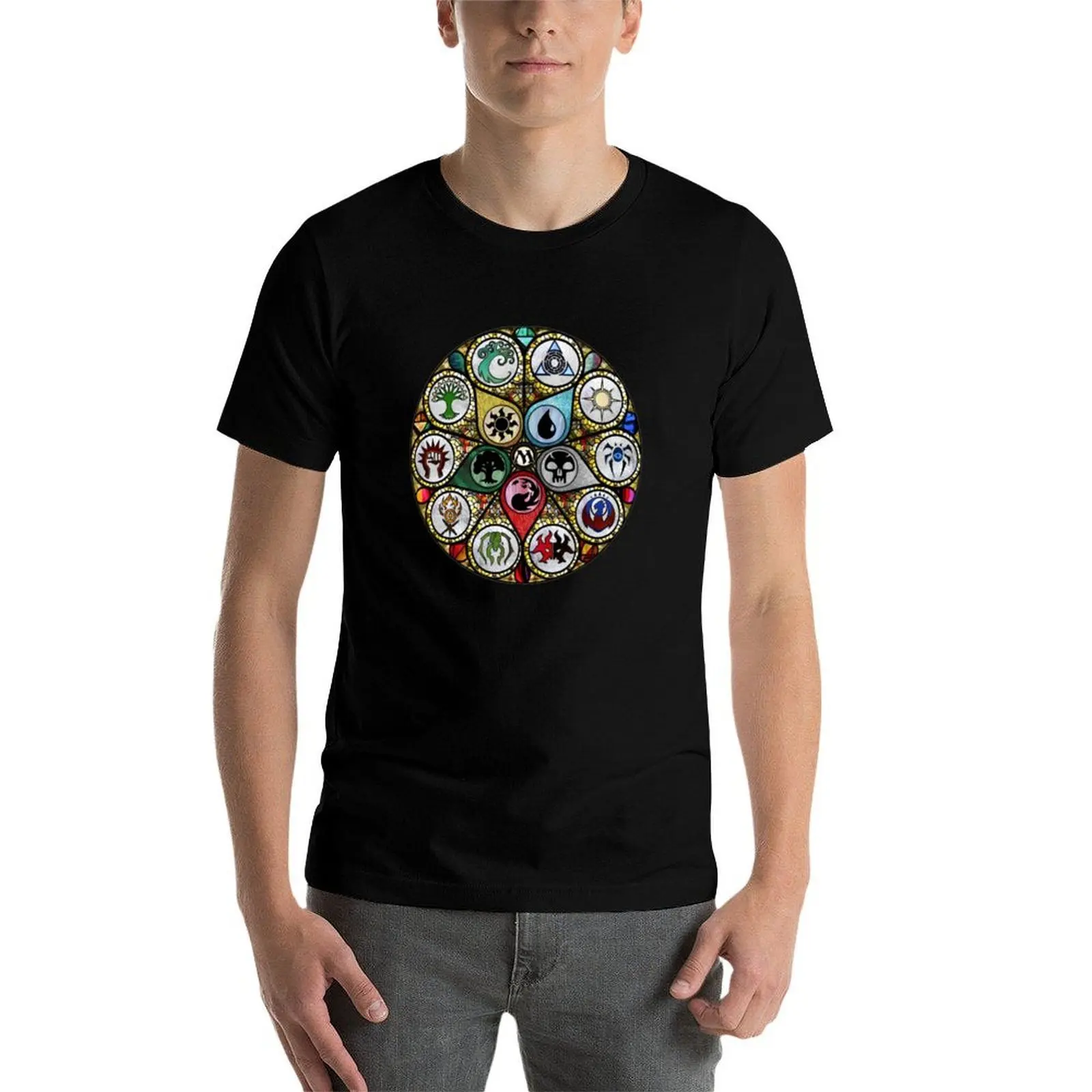 Фото рубашки для аниме MTG рубашки Glass t витражная рубашка мужская персонализированная упаковка футболка мужская футболка для хлопка №4
