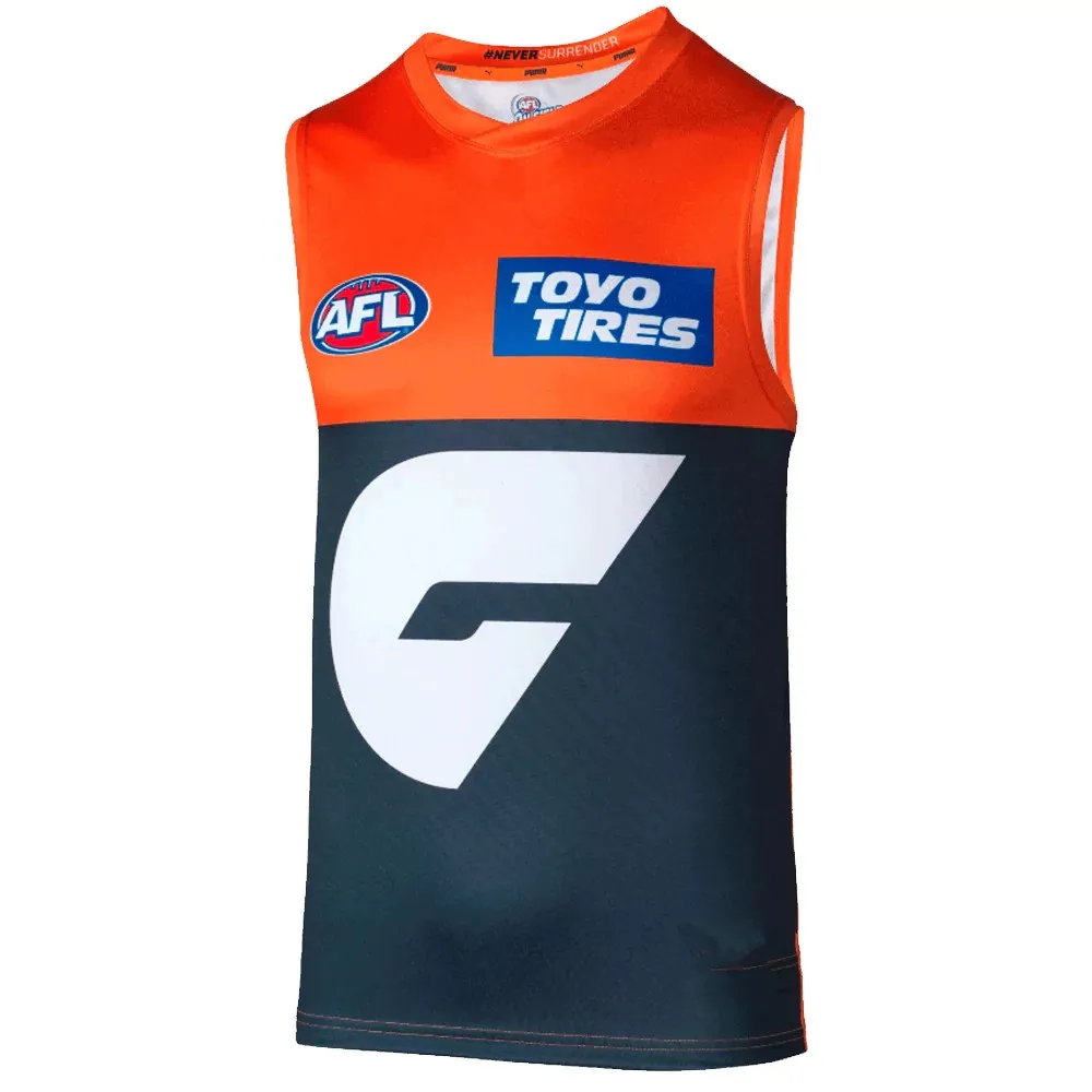 

2023 GWS GIANTS HOME GUERNSEY JERSEY 2023/2024 GWS Giants Guernsey Home/Away/Indigneous Rugby Jersey size S--3XL