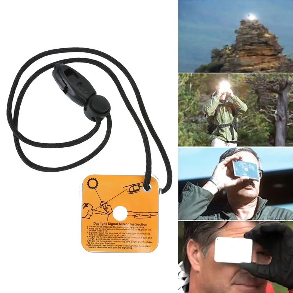 

Acrylic Outdoor Signal Mirror Field Tools Multifunctional Outdoor Survival Survivor Reflective Adventure Gear Accessories