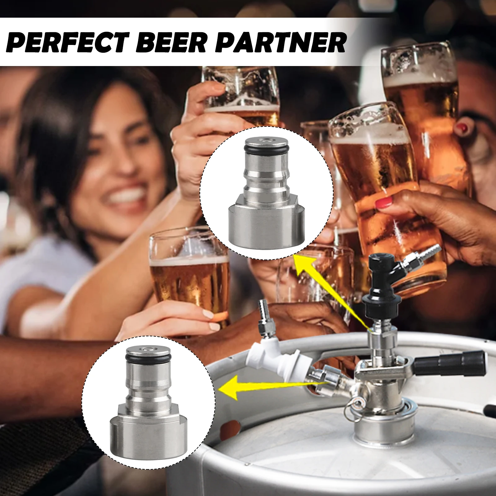 Адаптер для бочонка MUGLIO Sankey to Ball Lock комплект быстрого отключения переходник