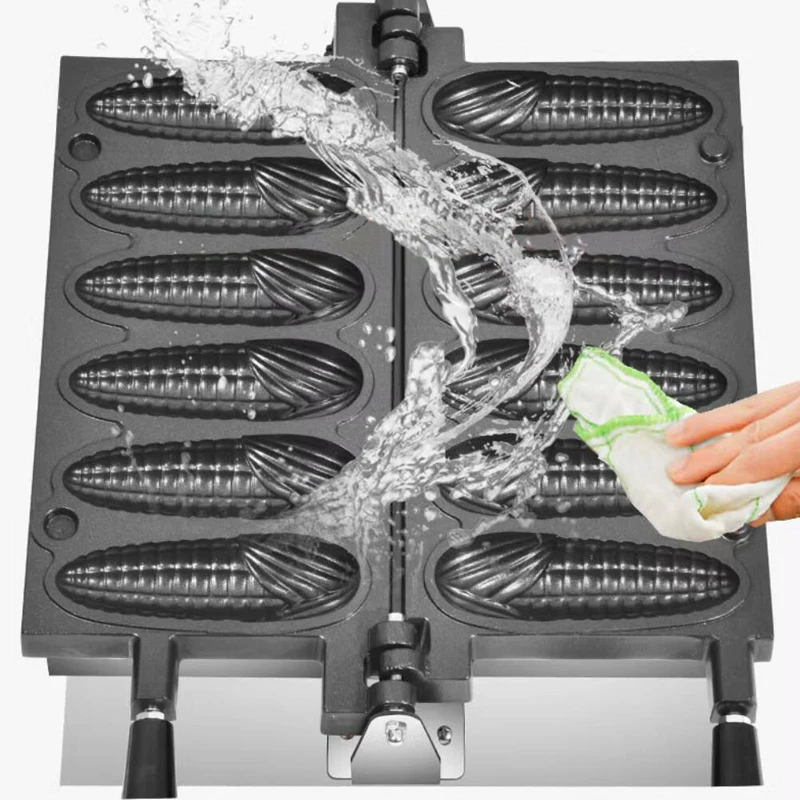 6 шт. вафельная машина в форме кукурузы с антипригарным покрытием