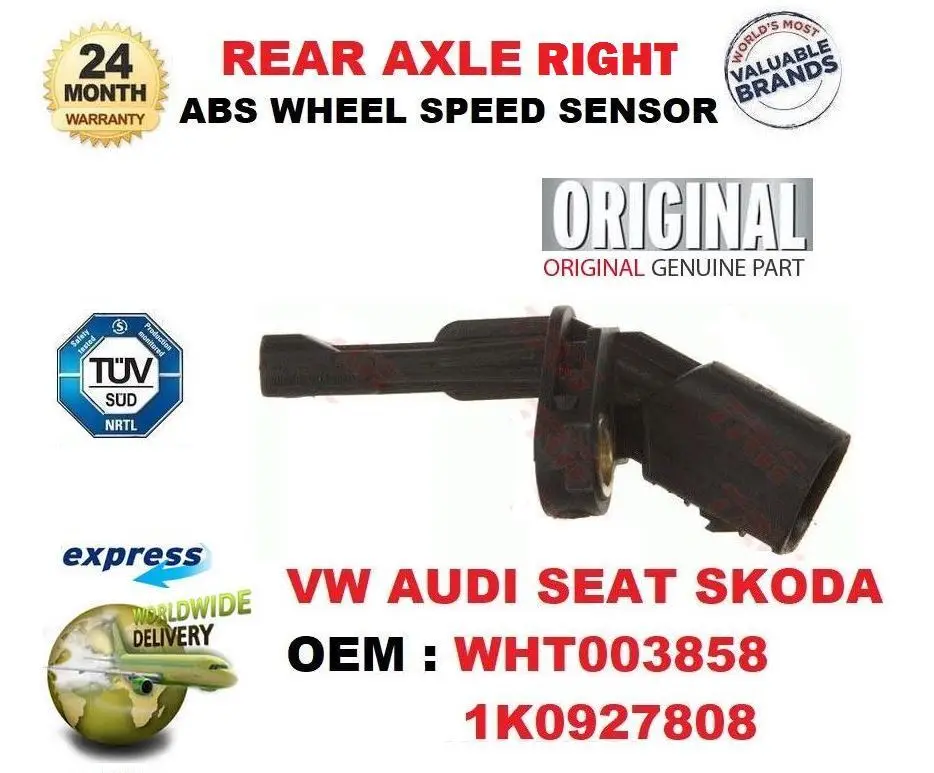 

OEM : WHT003858 1K0927808 Новый 1X задняя ось правый датчик скорости колеса ABS