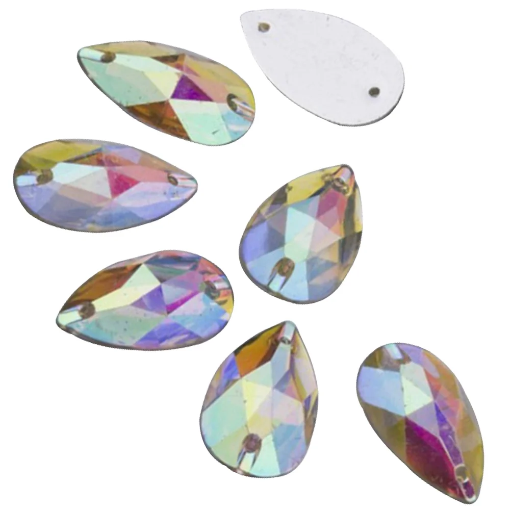 

50 Pcs Symphony Crystals Decor Imitation Rhinestone Flat Back Resin Embellishments