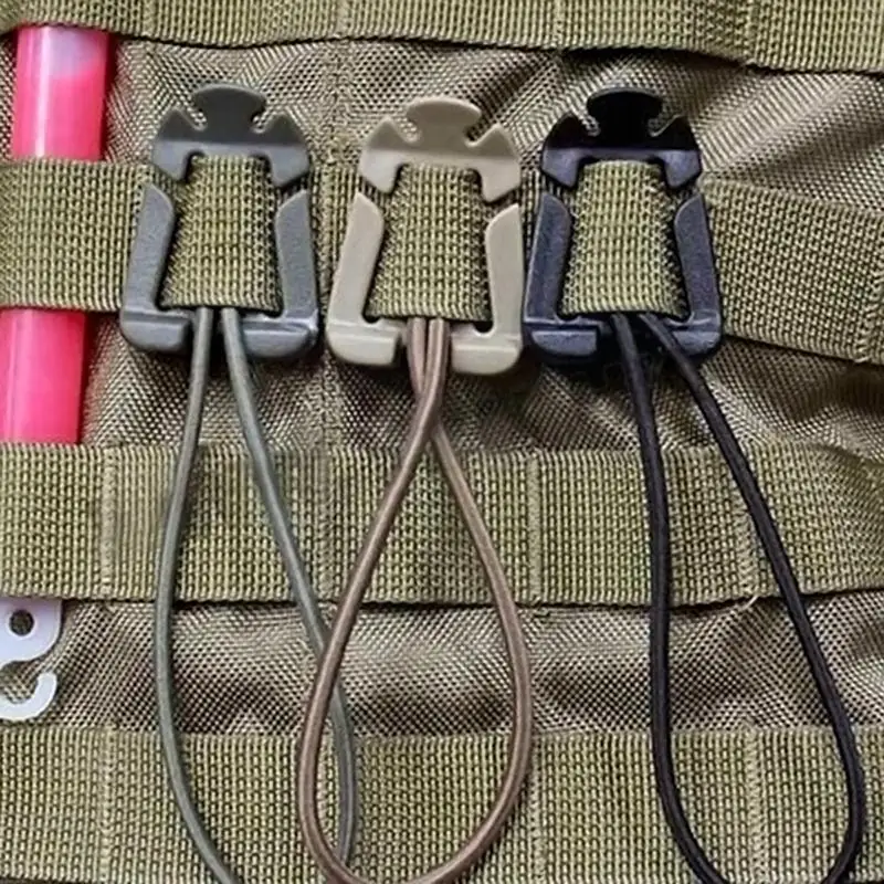 

5/1pcs Molle Backpack Buckle Tactical Edc Survival Tools Hanger Camping Hunting Hooks Bag Gear Carabiner Outdoor Elastic Cl C6e0