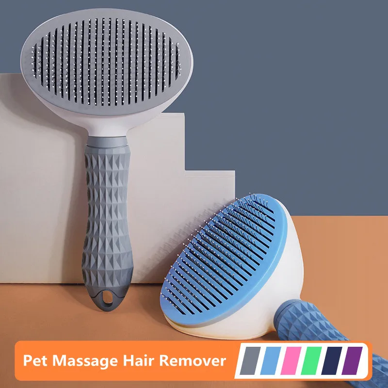 

Расческа для груминга кошек, расческа для собак, быстрое удаление волос, самоочищающая расческа, бриллиантовая расческа для ухода за шерсть...