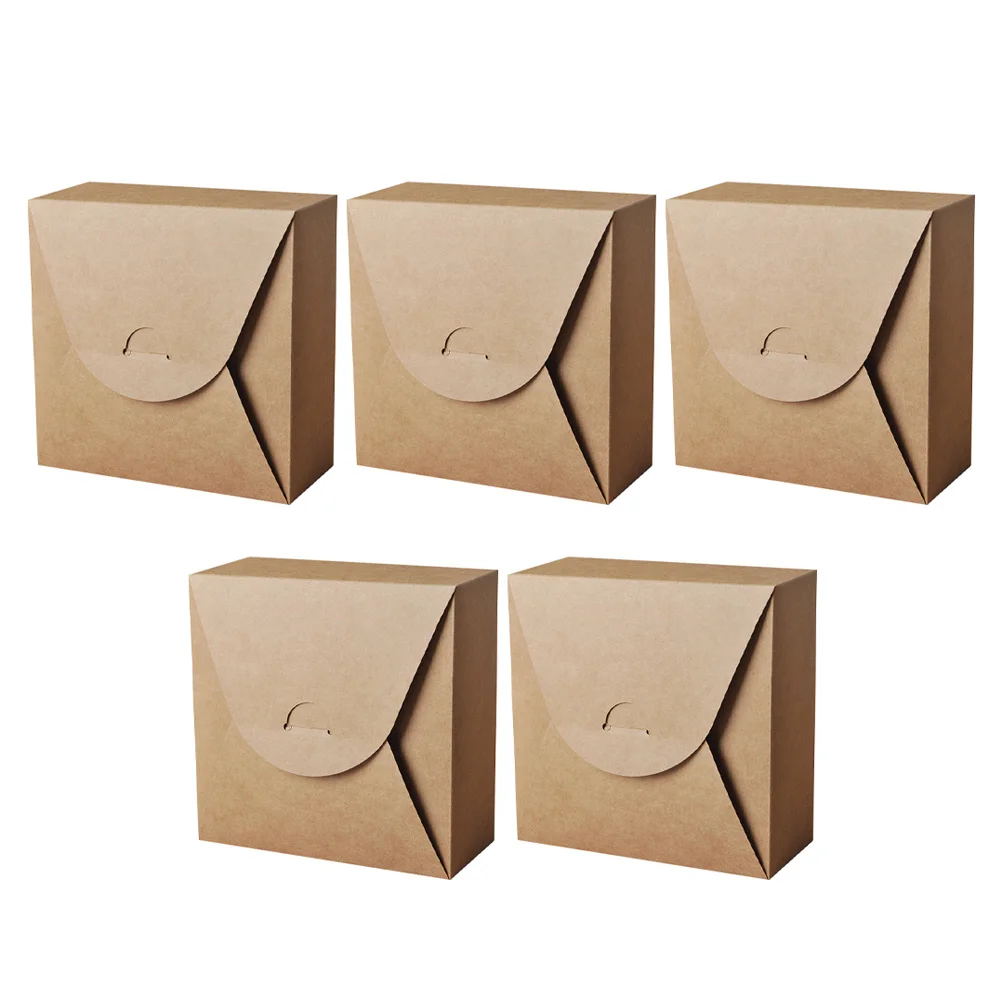 

5 Pcs Practical Cake Wrapping Boxes Paper Cake Packing Box Cake Packaging Boxes