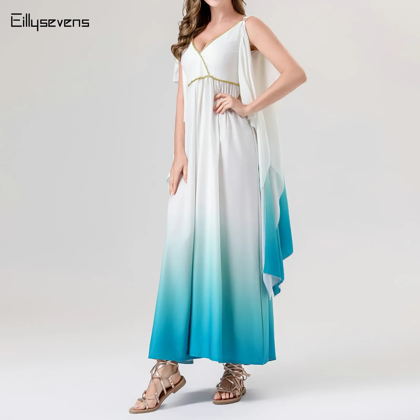 Платье греческой богини женское длинное платье для косплея костюм Хэллоуина