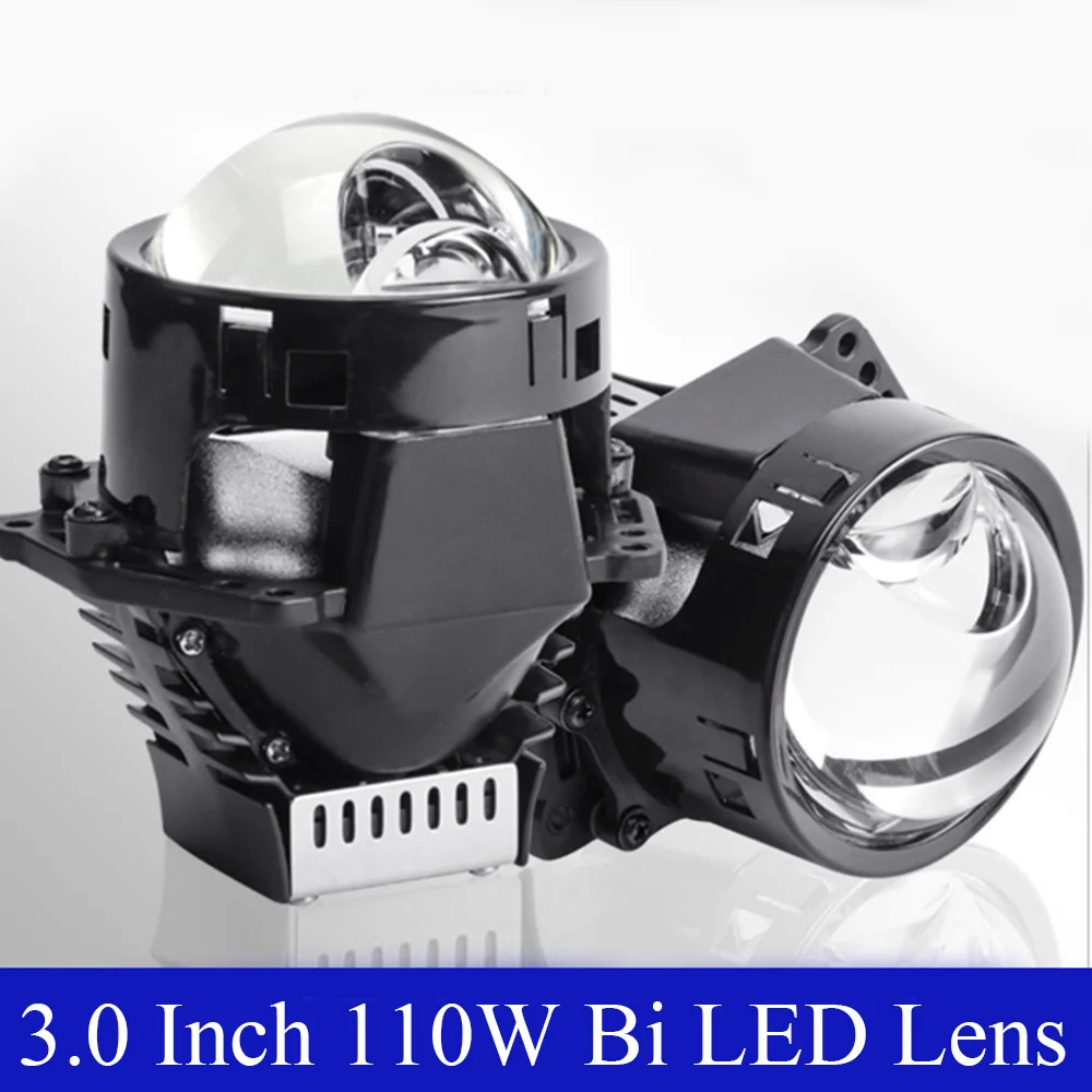 3.0” Bi-led Lens Projector Retrofit with Hella Bracket LED Headlight Matrix 6000K DIY for Bmw е60 E61 X5 E70 E65 E90 Audi Q7