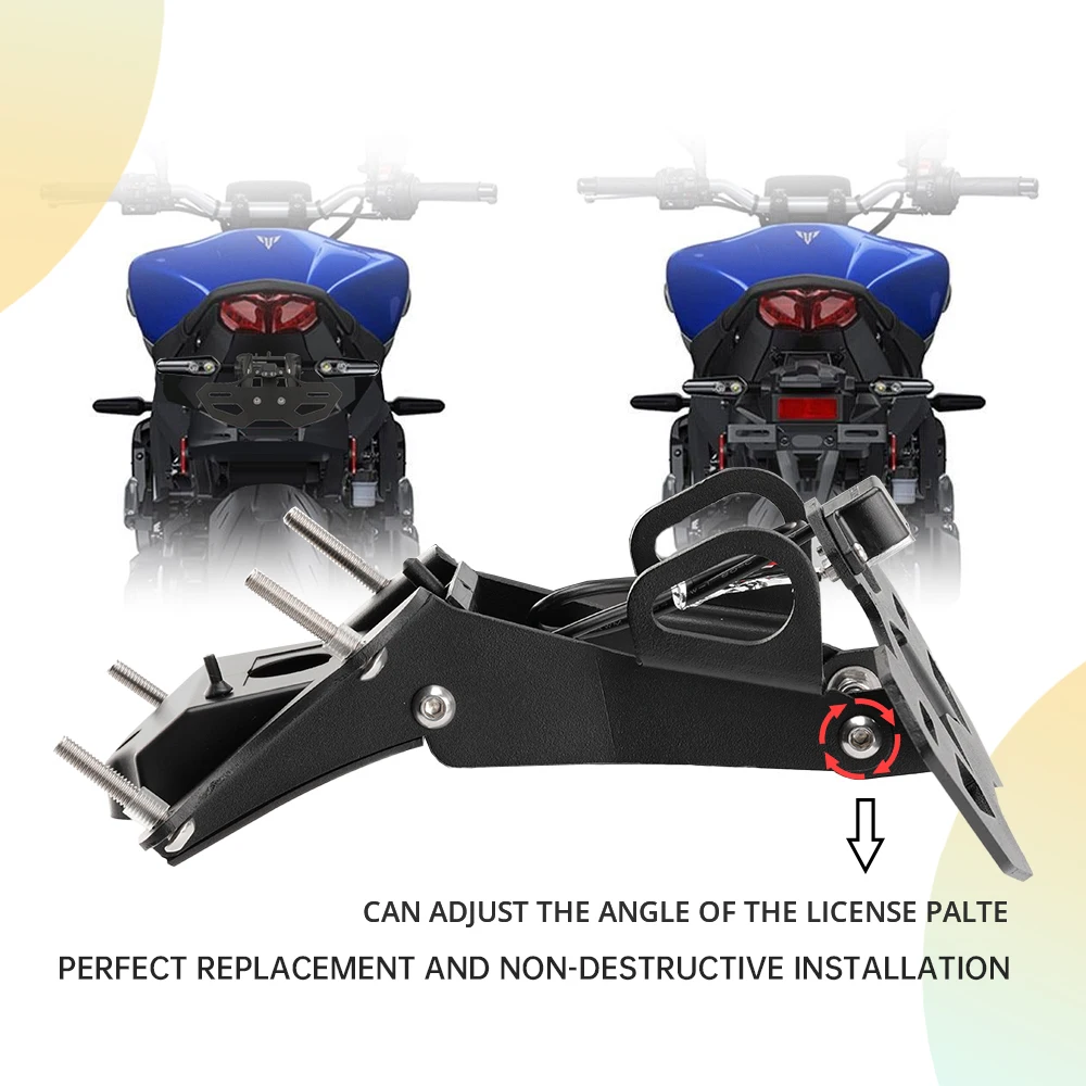 Держатель номерного знака MT09 2021 светодиодная подсветка для YAMAHA MT-09 /SP 2022 2023