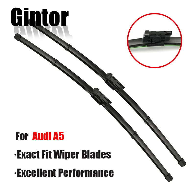 

Автомобильный щетки стеклоочистителя Gintor LHD для Audi A5 2008, лобовое стекло, переднее стекло, 24 дюйма + 20 дюймов