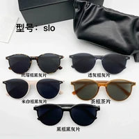 2022 new high quality sunglasses luxury brand sunglasses women men round for small face sunglasses with original case